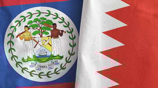 Bahrain and Belize Flag Together