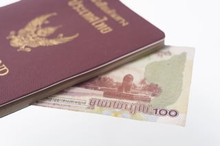 Cambodia Passport and money