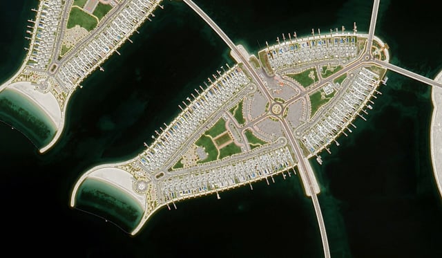 Aerial view of Durrat Bahrain islands