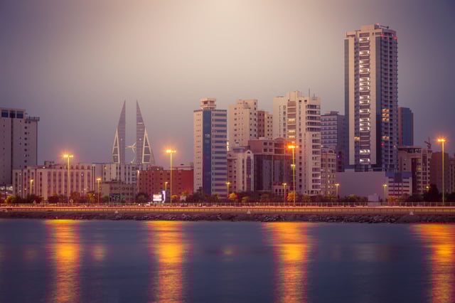Architecture Of Juffair And Manama Bahrain