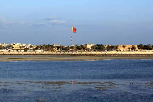 Gulf view with Arad Fort, Bahrain
