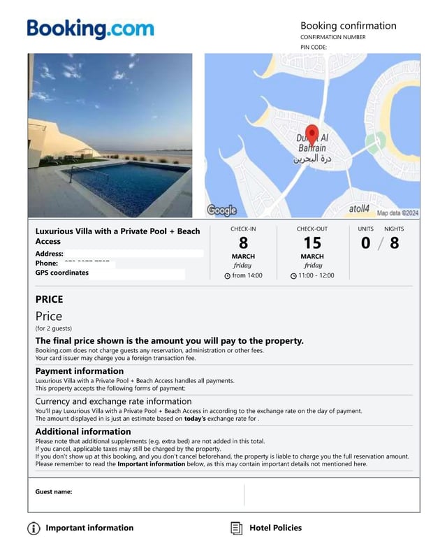 Copy of hotel booking