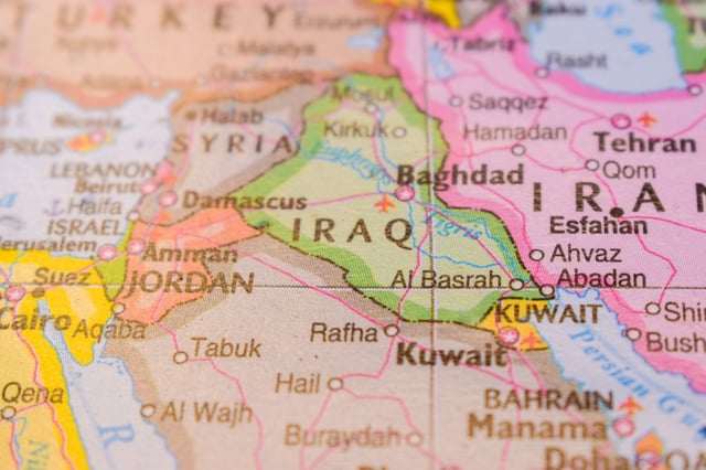 Iraq On The World Map
