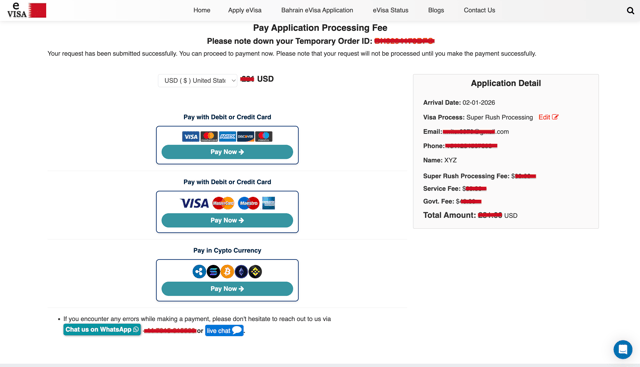 Proceed To Pay The Application Fee
