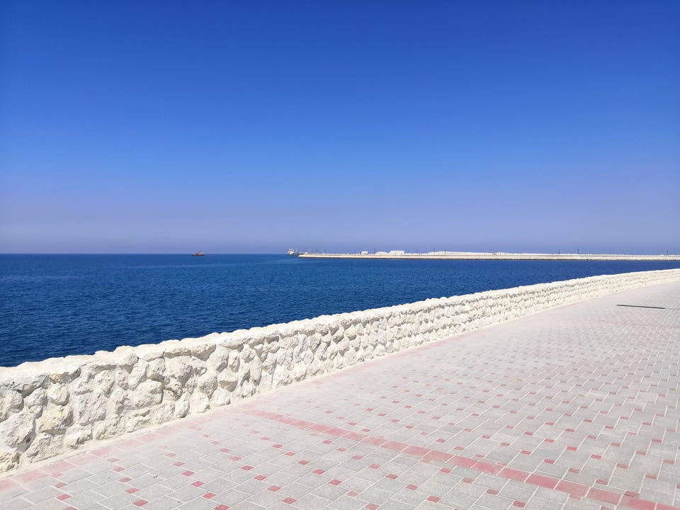 Bahrain Busaiteen Beach Seafront View